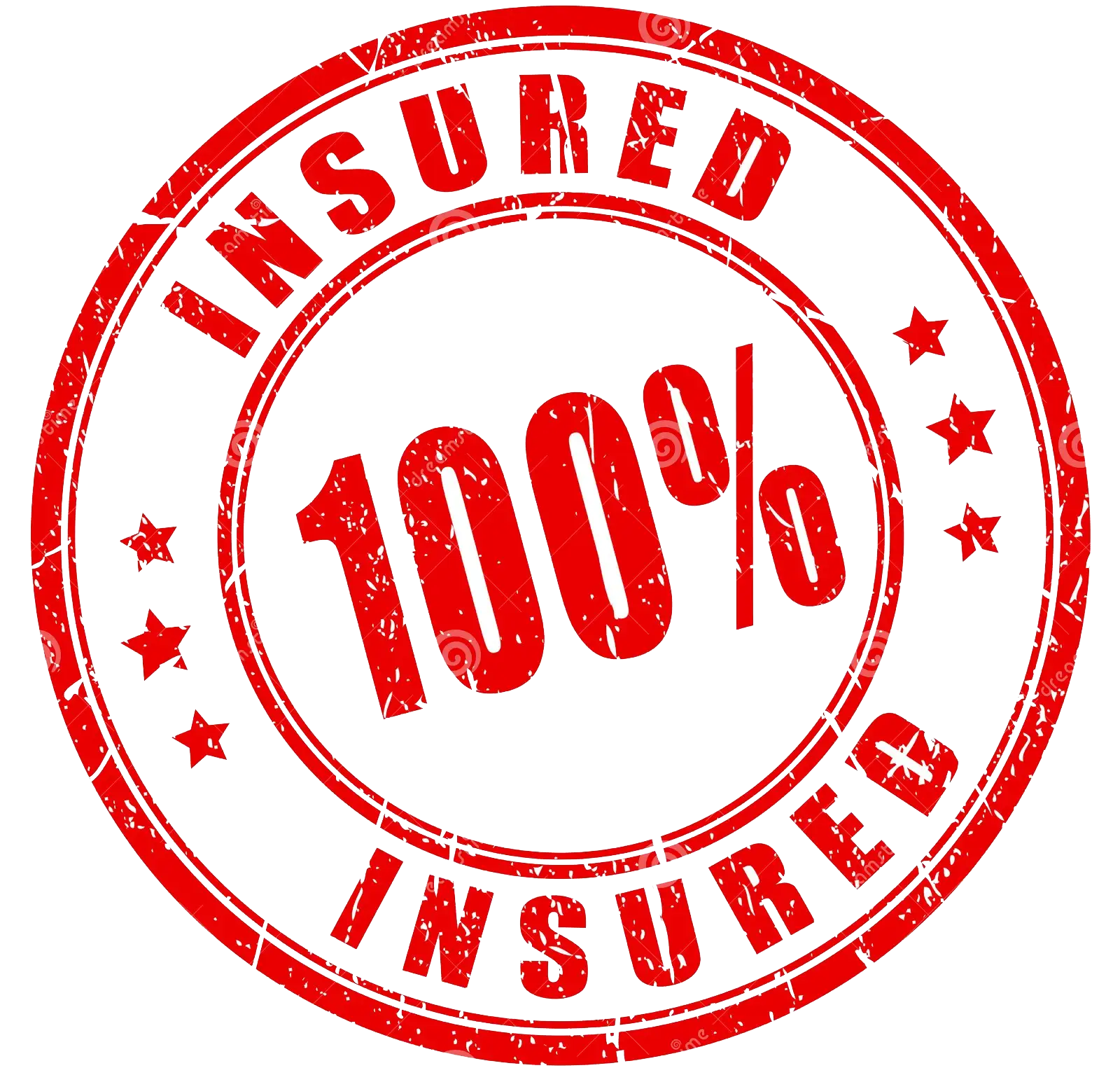 100% Insured Stamp Icon